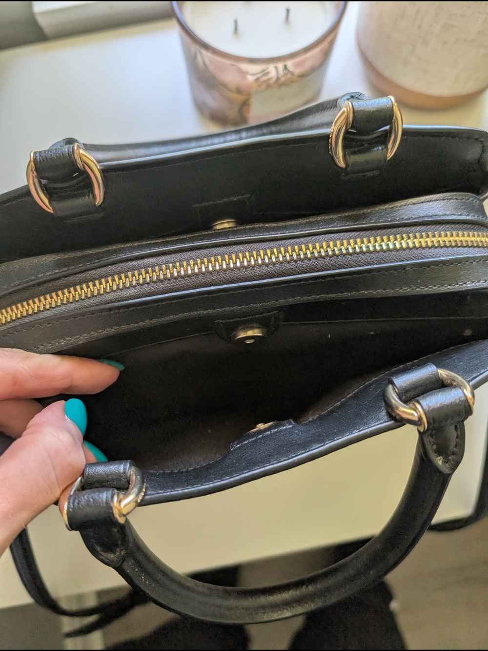 RARE Coach Mini Lillie Carryall Crossbody Bag - Black/Brown EXCELLENT Condition - Picture 6 of 10
